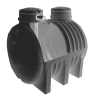 Détail de notre citerne haute résistance à enterrer de 5100 litres, avec son kit de récupération des eaux pluviales. FCI AquaTechnology