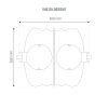 Vue du dessus du séparateur à graisse et fécules de 2000 litres. Structure haute résistance à épaisseur augmentée.