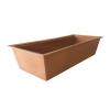 jardinière 150 litres terracotta avec armature galvanisée